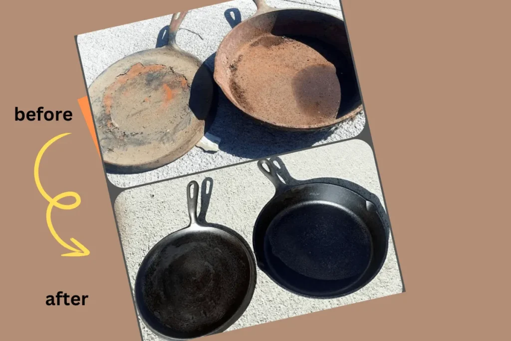 how to clean rust from cast iron pot and pan |latest and proven method