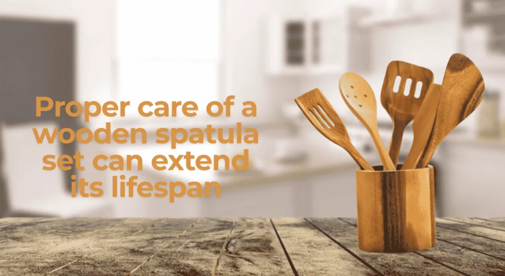 wooden spatula set caring tips